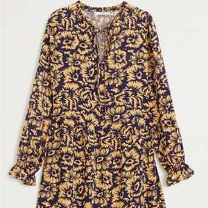 MANGO Long printed dress